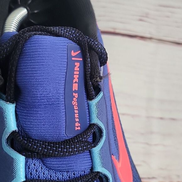 NIKE Pegasus 41 Air Zoom Blue Men's Size 8.5 - Picture 7 of 12